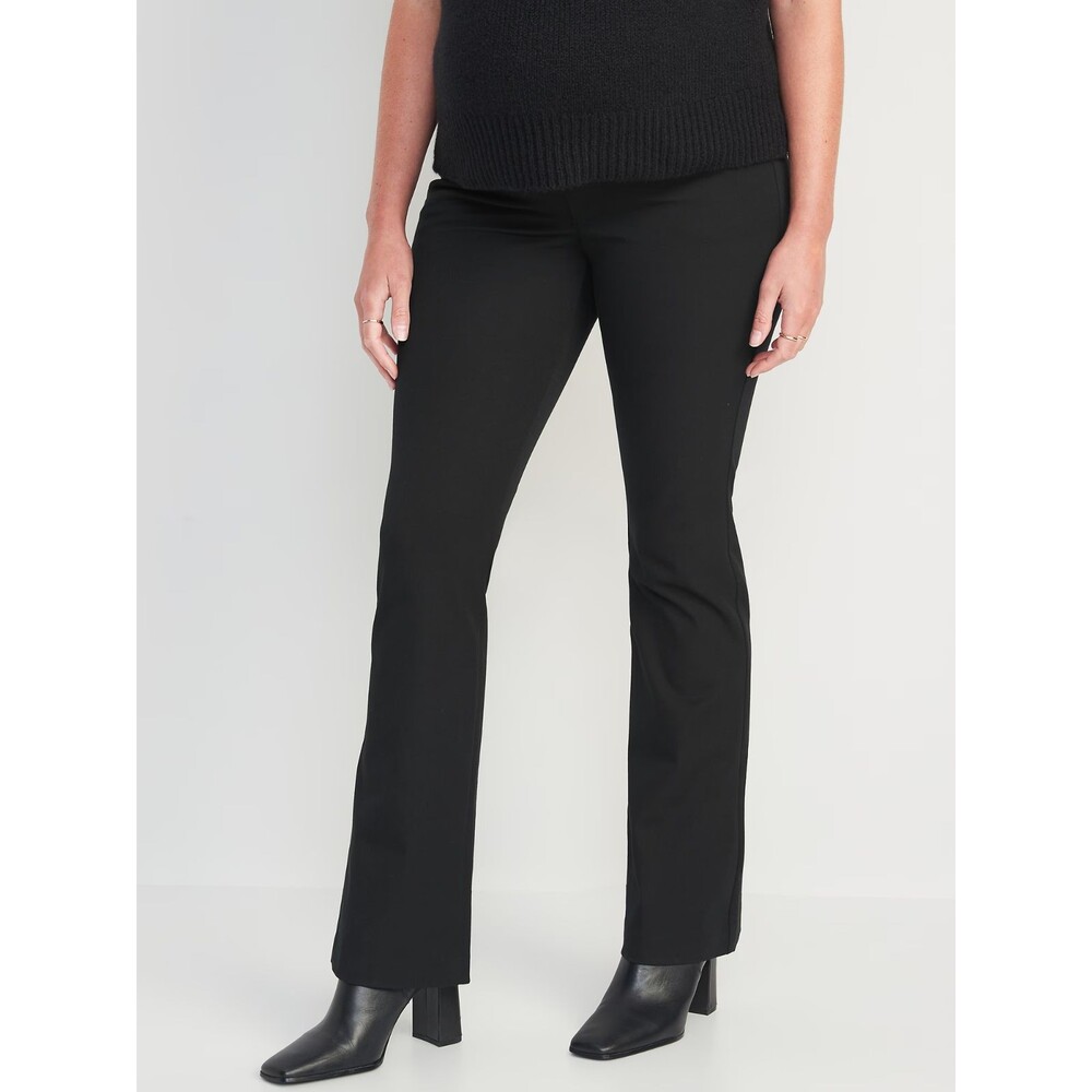 Old Navy Maternity Full Panel Pixie Flare Black Pants Plus Size 20 NWT